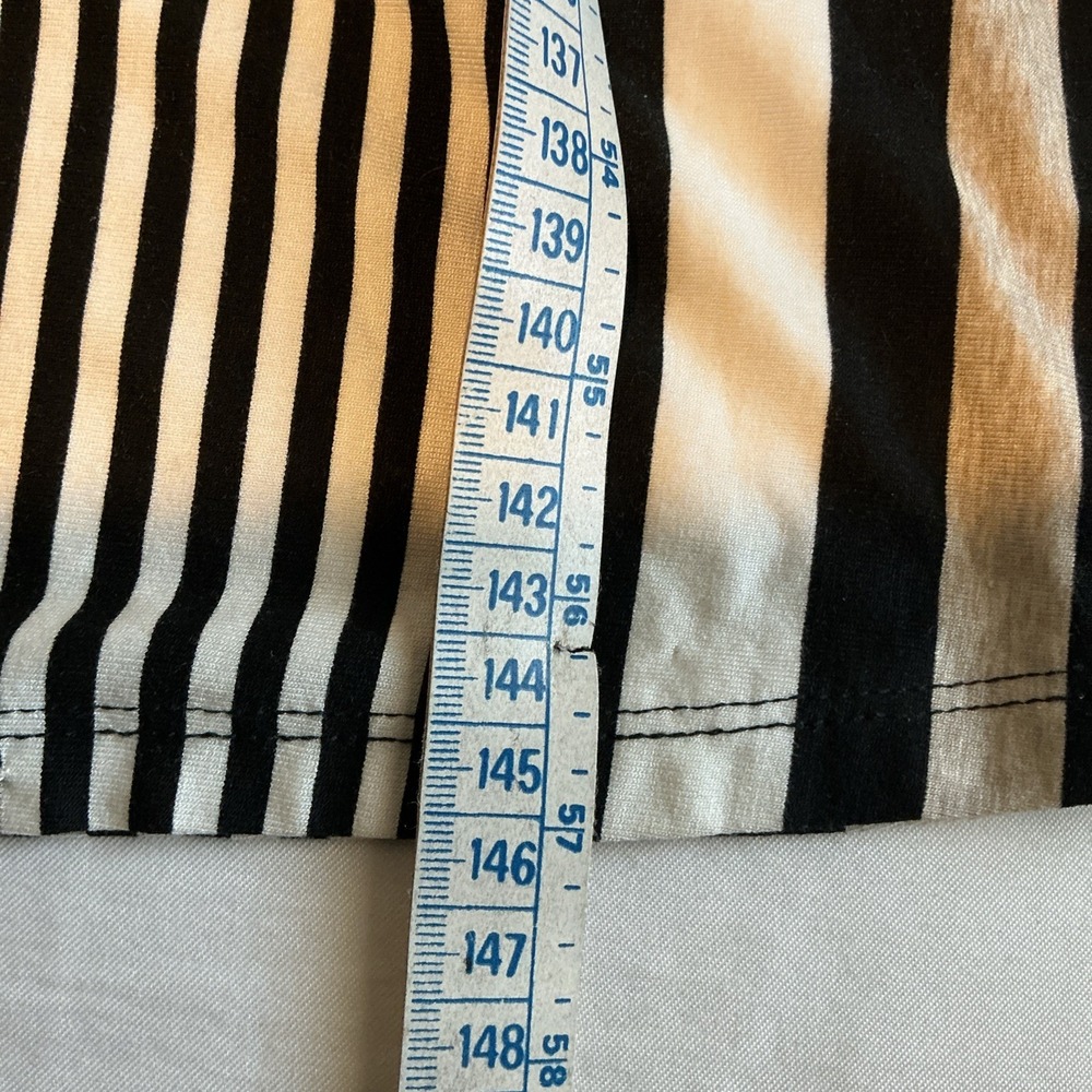 Catherines Neutral Striped Desert Springs Wrap Maxi Dress 4X 30/32W - Picture 8 of 11